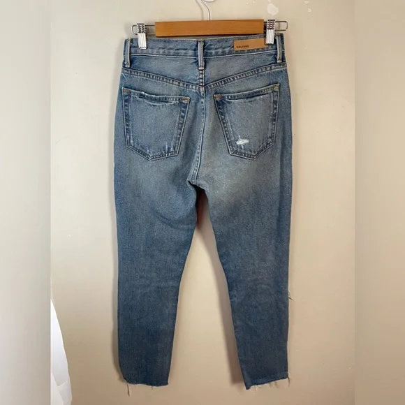 GRLFRND Jeans Karolina High Rise Jean size 26 in a little more love distressed - Picture 4 of 16